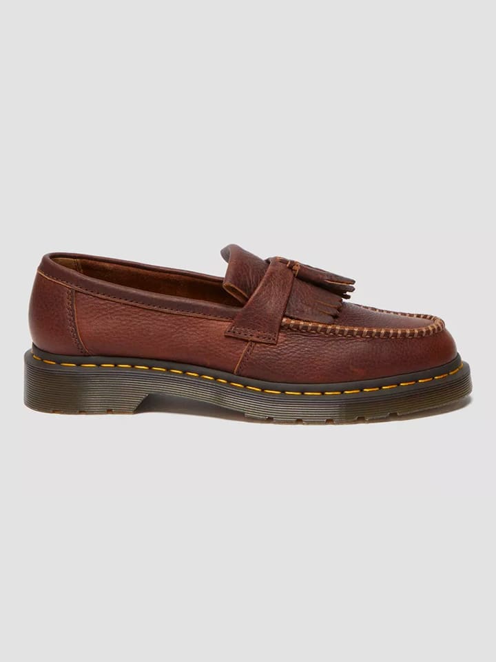 Dr. Martens Leder-Mokassins in Braun günstig kaufen