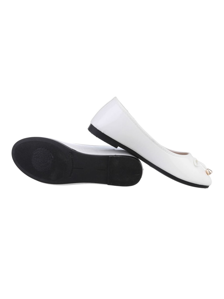Ital-Design Ballerina in Weiß günstig kaufen