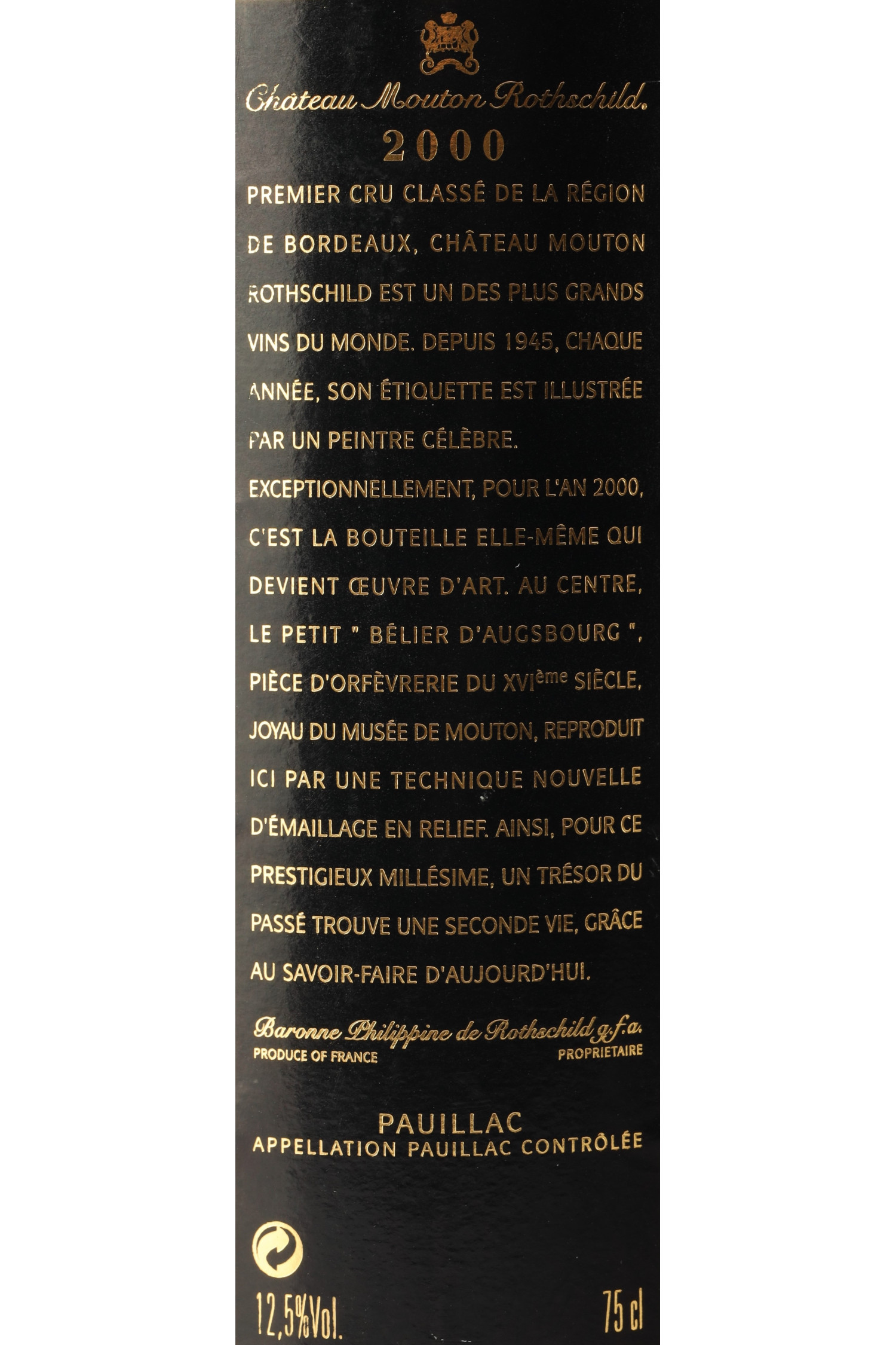 Château Mouton Rothschild 2000, Pauillac