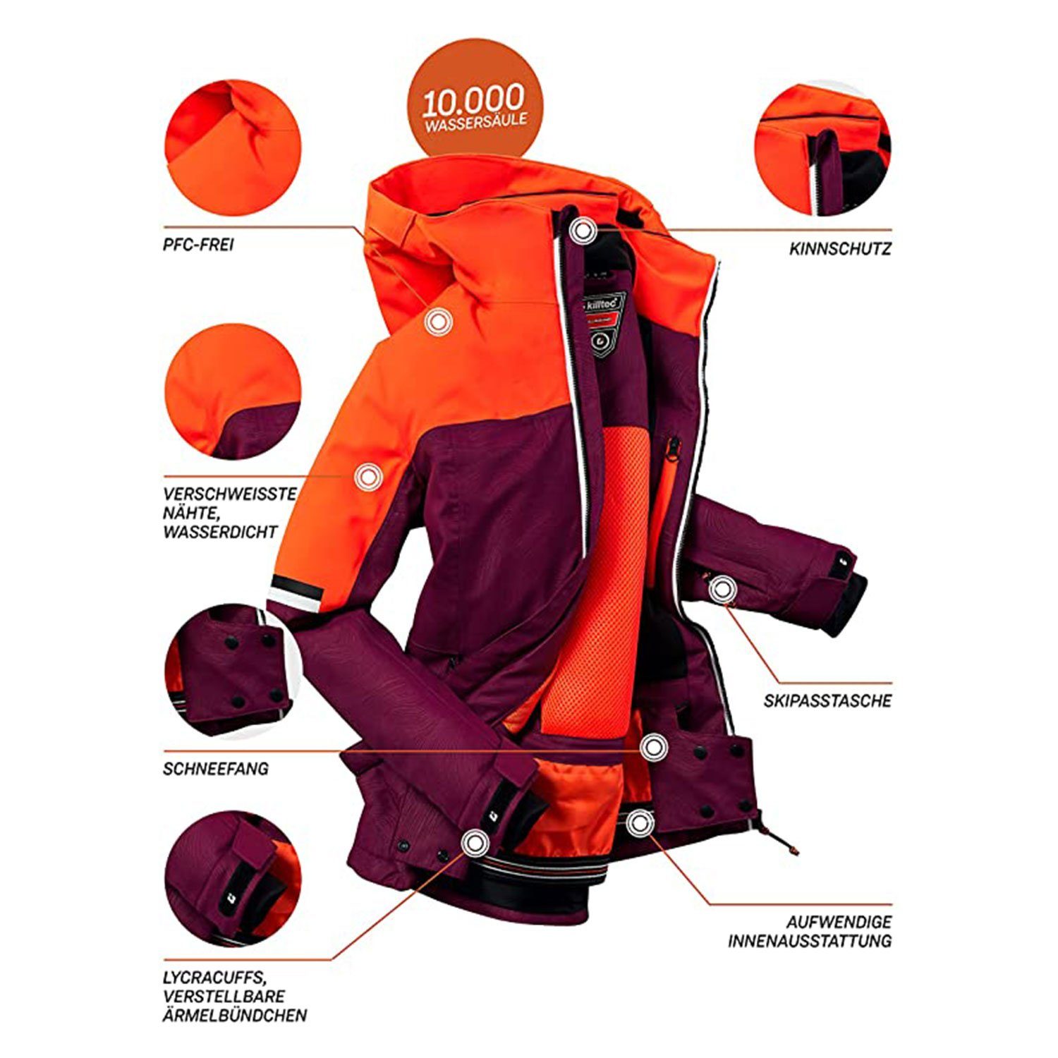 Killtec Skianzug Skijacke + Skihose Kinder - 128 bis 176
