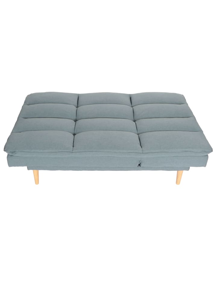 MCW Schlafsofa M79 Schlaffunktion Liegefläche 180x110cm, Stoff/Textil blau-grau günstig kaufen onesize