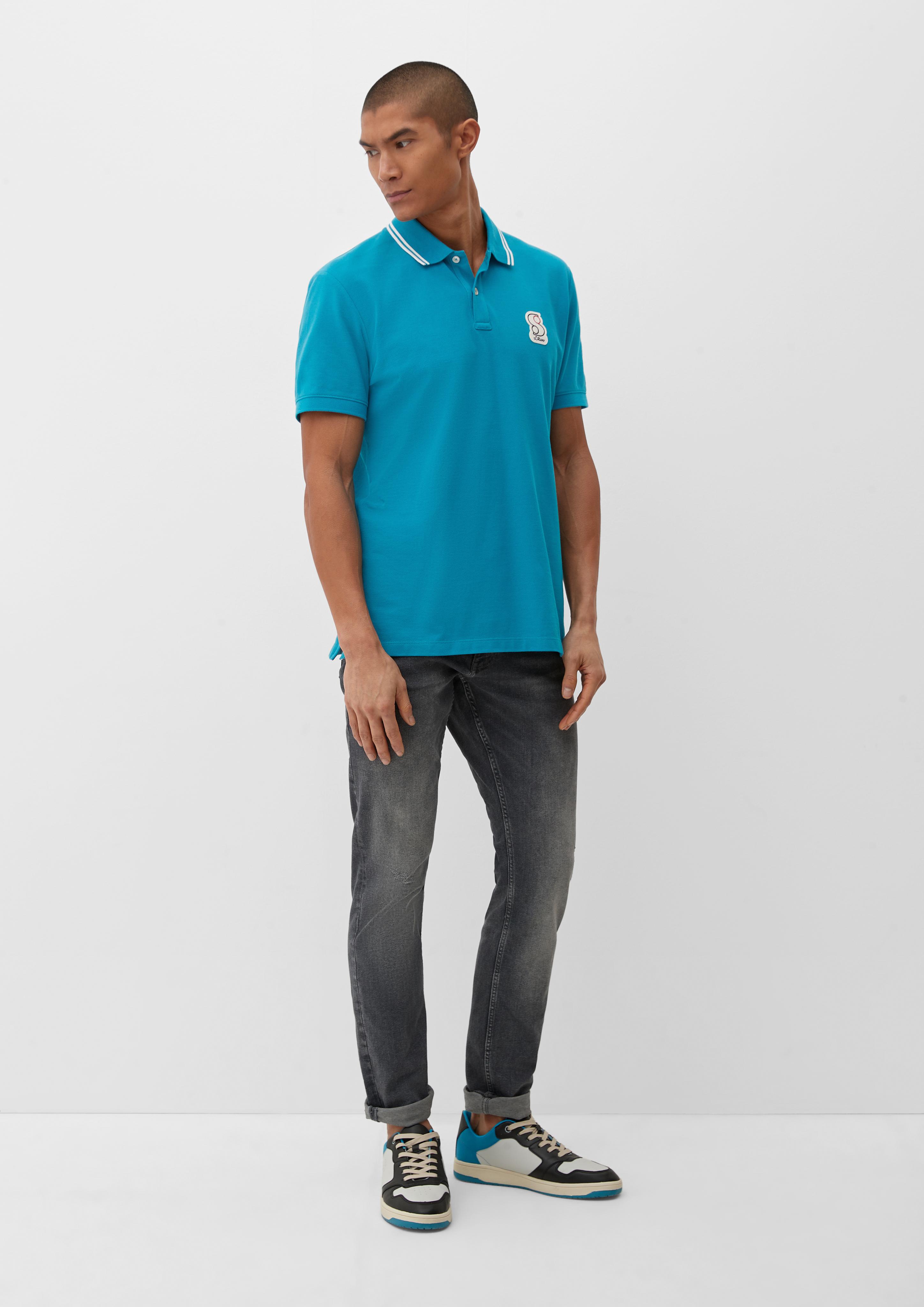Poloshirt mit Labelpatch  2132729-6376