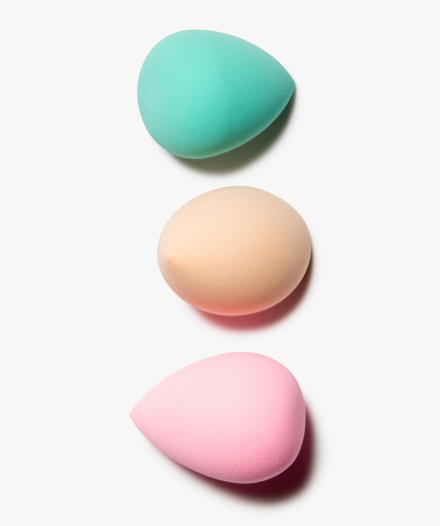 éponge à maquillage pour le teint format maxi (lot de 3) multicolore | GEMO