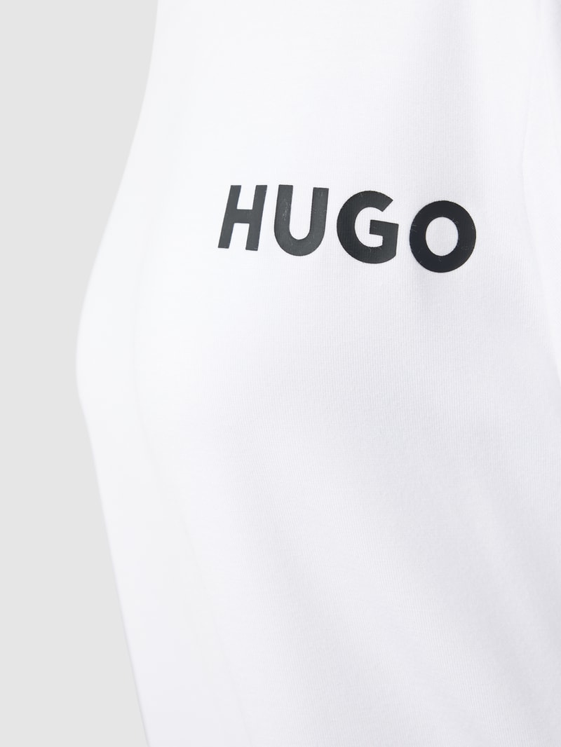 Oversized T-Shirt in melierter Optik Modell 'UNITE' in weiß