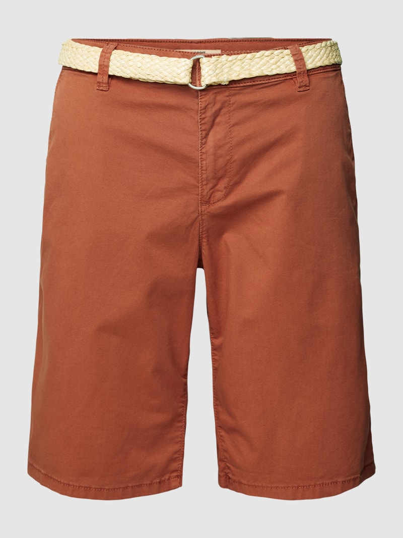 Chino-Shorts in rostrot