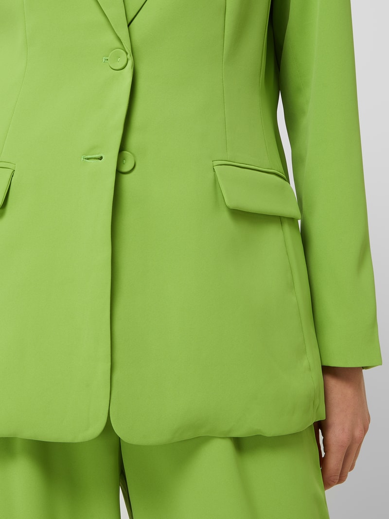 Blazer aus Krepp Modell 'Velia' in apfelgrün