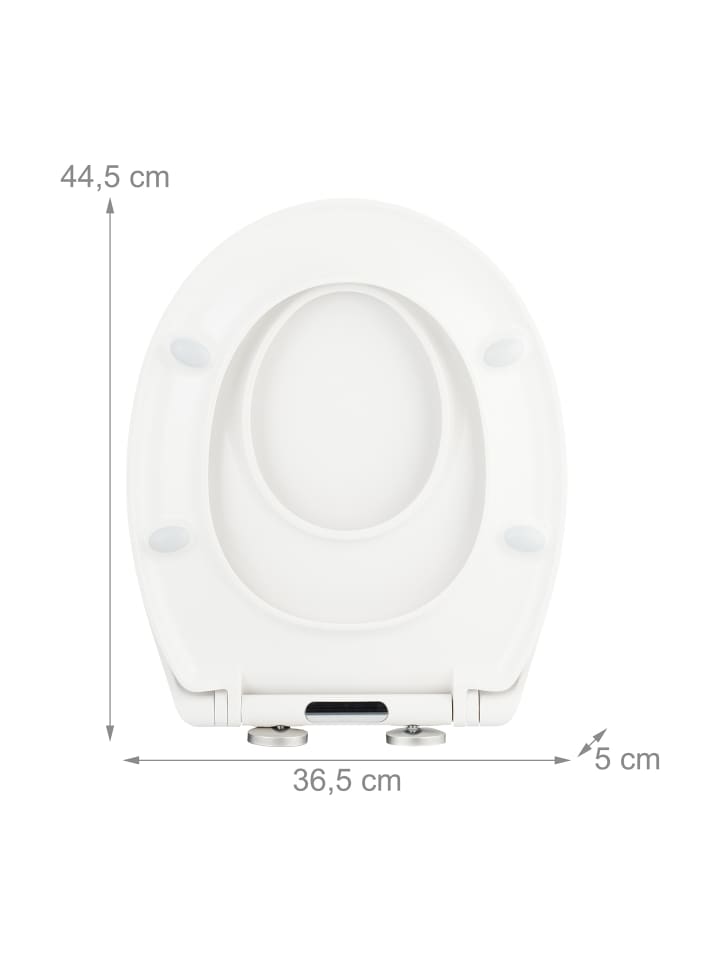 relaxdays WC Sitz mit Kindersitz in Weiß - (B)36,5 x (T)44,5 cm günstig kaufen onesize