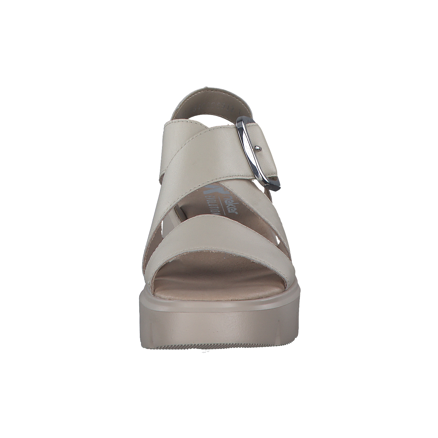 Rieker Evolution W1550, Plateau-Sandaletten, Damen, Beige
