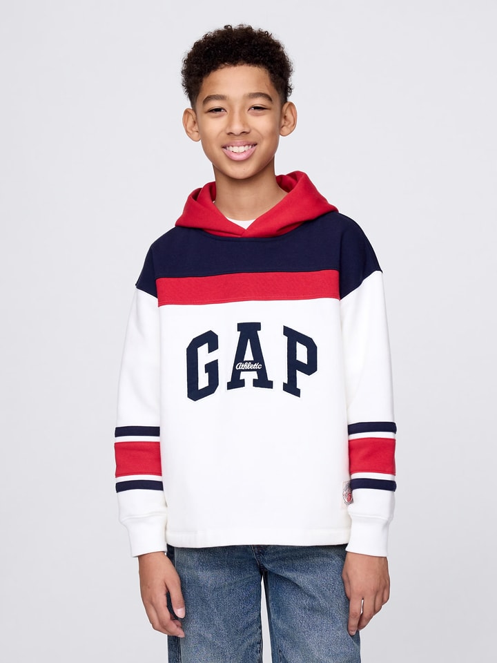 GAP Hoodie in Weiß/ Dunkelblau/ Rot günstig kaufen