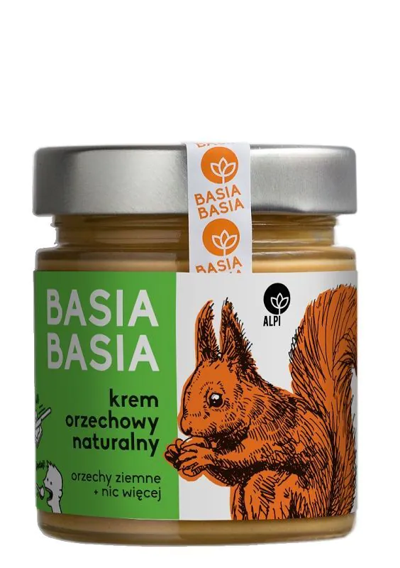Basia Basia natūralus žemės riešutų sviestas