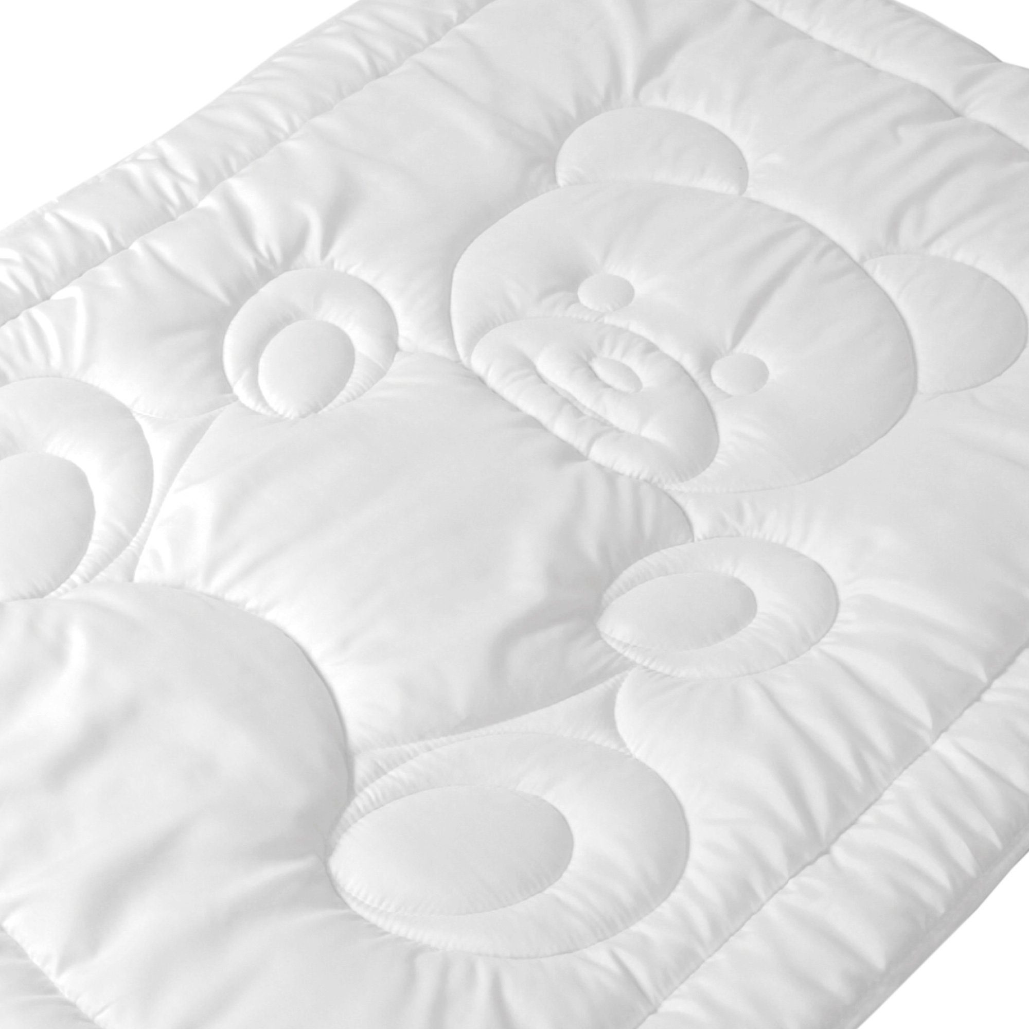 Bettdecke + Kopfkissen, Bestgoodies, Füllung: Polyester Klimafaser, Bettenset für Kinder, Bettdecke 100x135cm + Kopfkissen 40x60cm, Kinderdecke Kinderkissen, Baby Betten Set mit Bärchen-Steppung