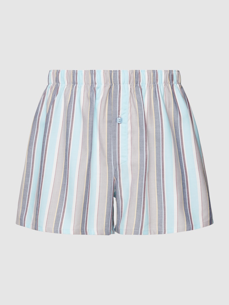 Boxershorts mit Streifenmuster Modell 'Fancy Woven Boxers' in beige