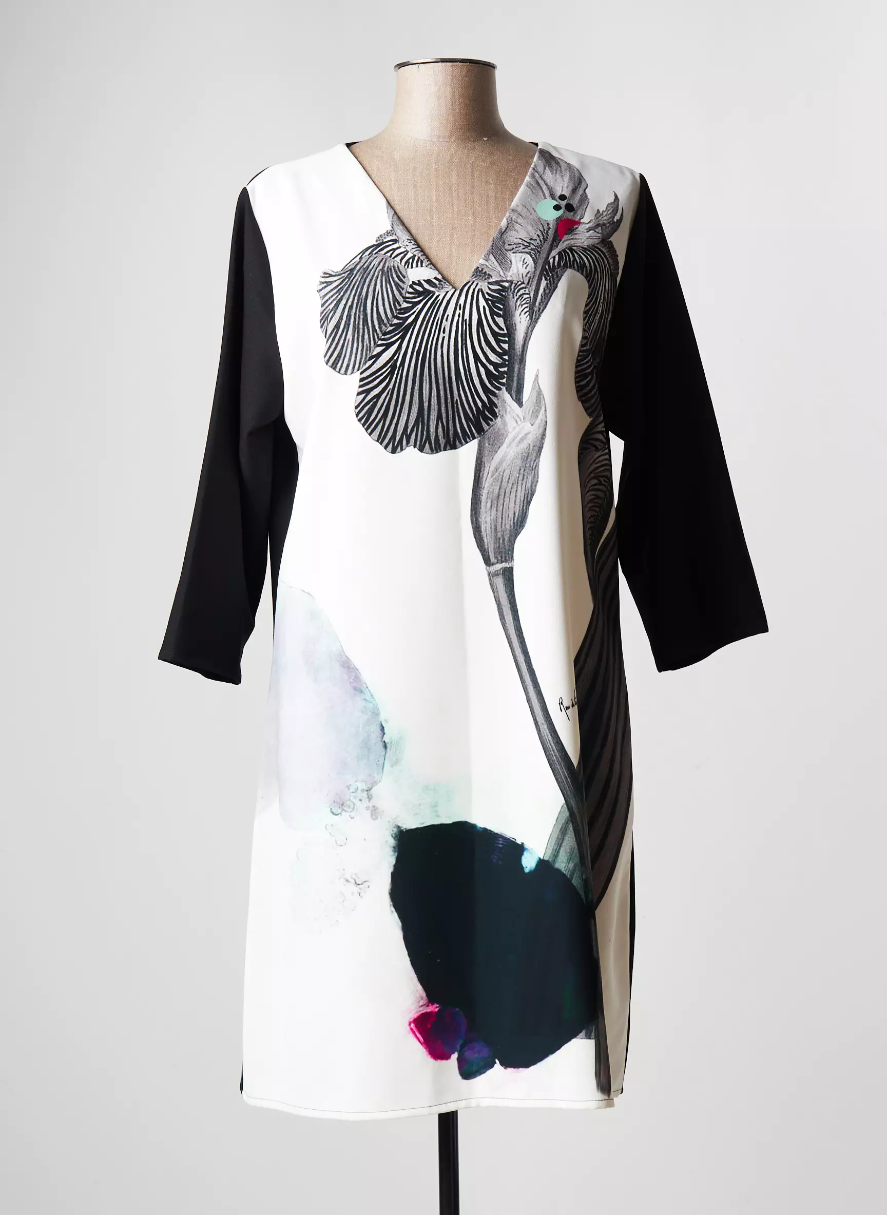 Rose De Fontaine Robes Mi Longues Femme couleur noir