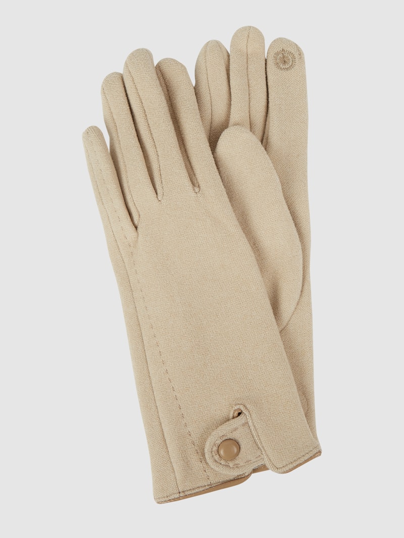Touchscreen-Handschuhe aus Baumwolle in beige