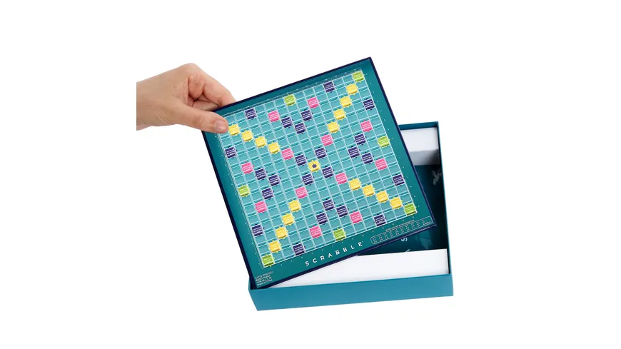 Mattel Games Scrabble Kompakt, Gesellschaftsspiel, Brettspiel, Reisespiel