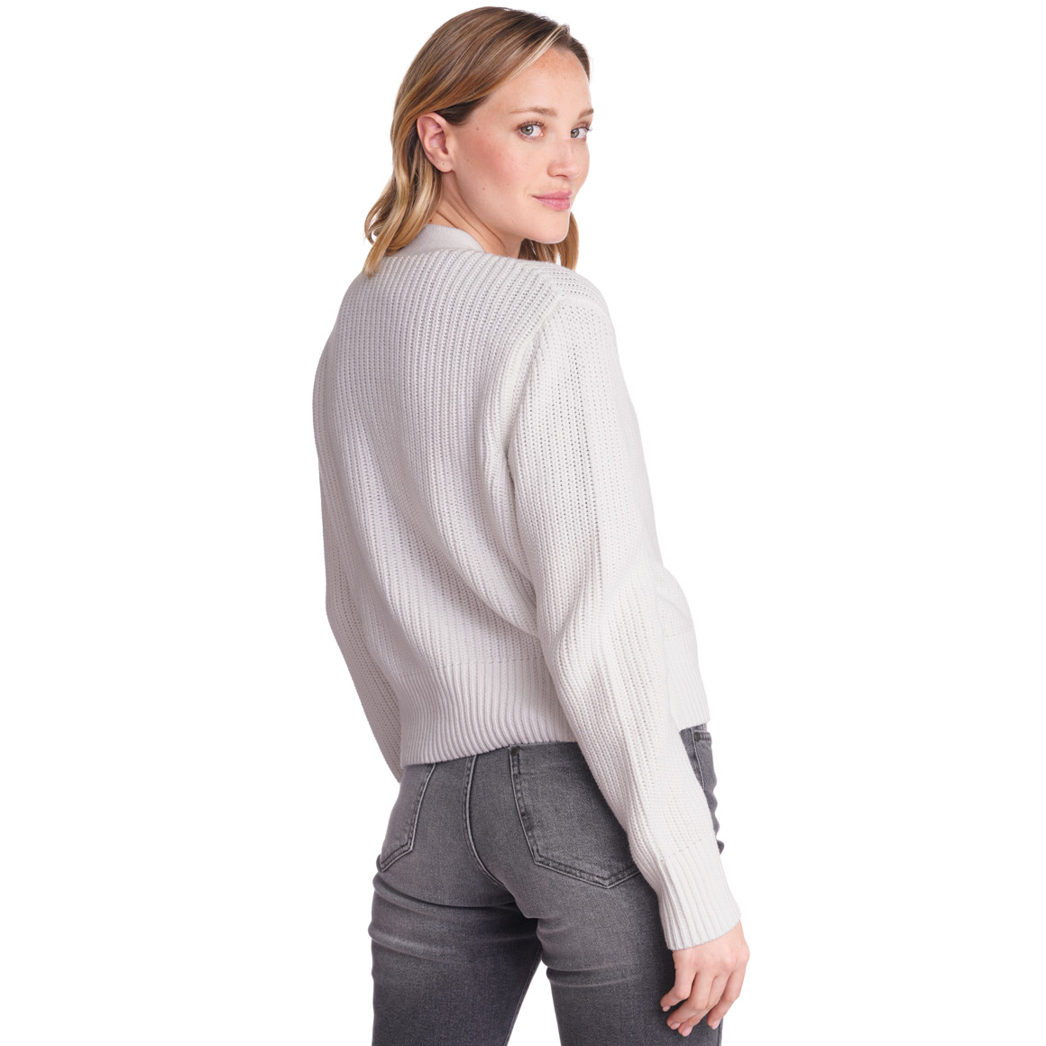 Damen Strickjacke mit Knopfleiste