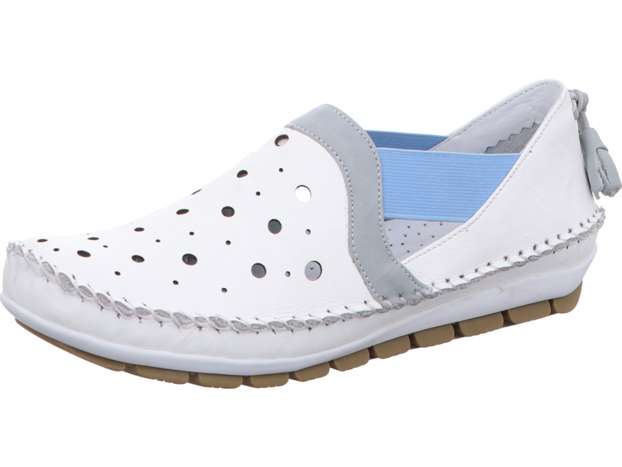 GEMINI Sportliche Slipper weiss