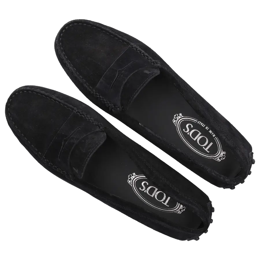 Tod's - Mokassins GOMMINI Veloursleder - schwarz