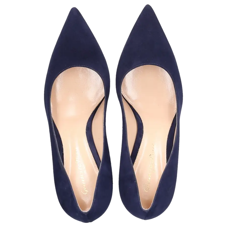 Gianvito Rossi - Pumps GIANVITO 85 Veloursleder - blau