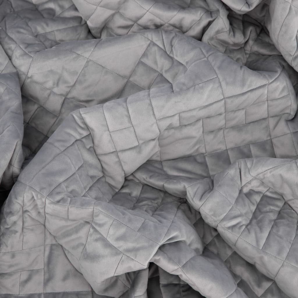 Baumwollbettdecke, Tagesdecke Jilly 80x260 cm Polyester Hellgrau, Venture Home, Bezug: Polyester