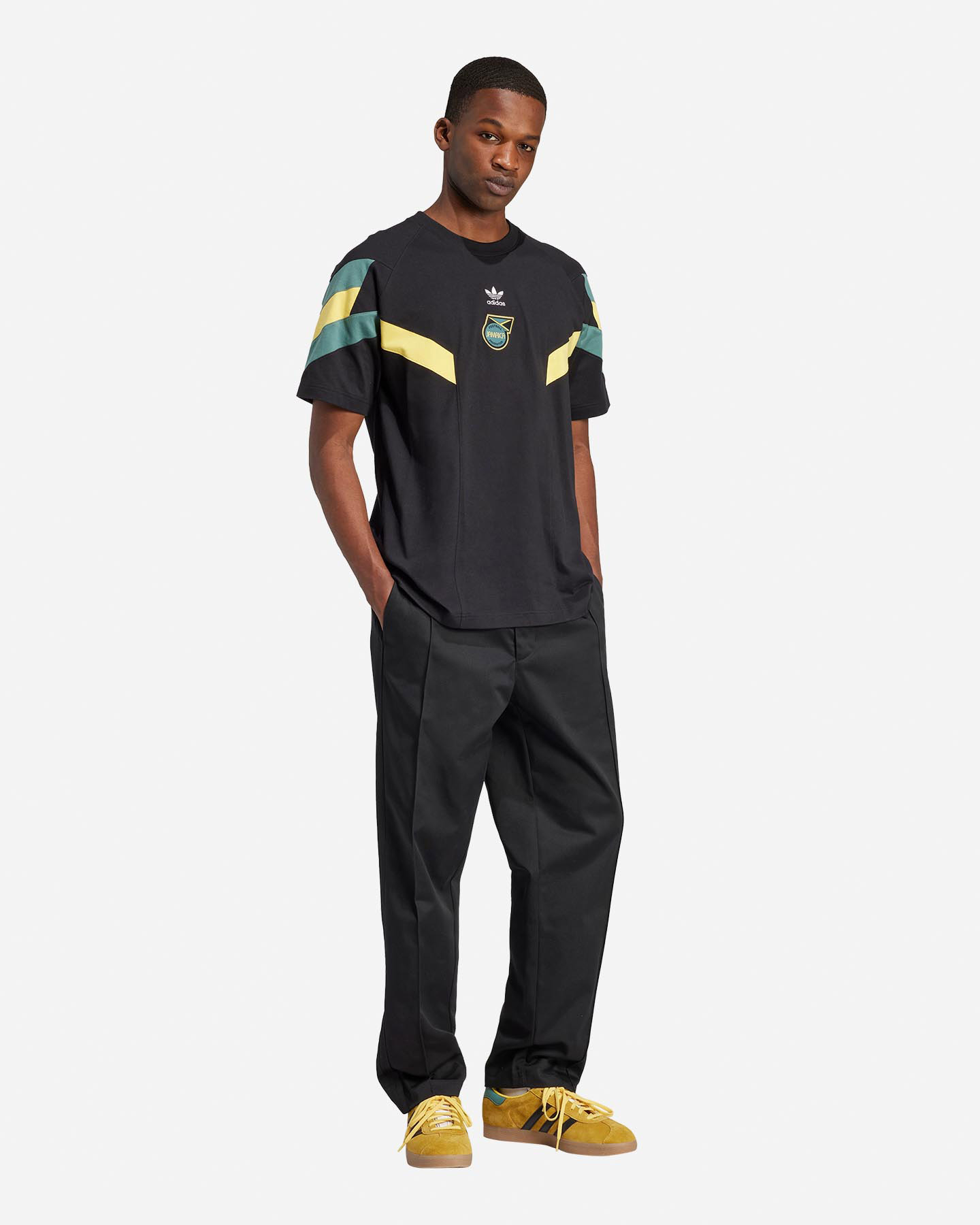 Abbigliamento Calcio Ufficiale Adidas Jamaica 24-25 Og M IN5566