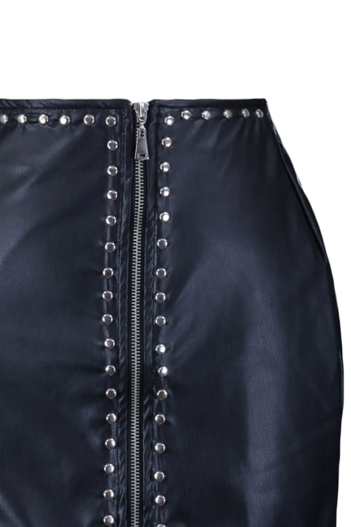 Trendyol Collection  Schwarzer Mini-A-Linien-Rock aus gewebtem Trock-Kunstleder TWOAW23ET00251