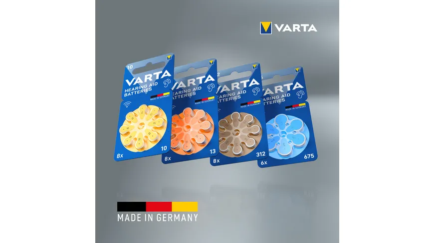 VARTA Hearing Aid Batteries 675 Blister 6er