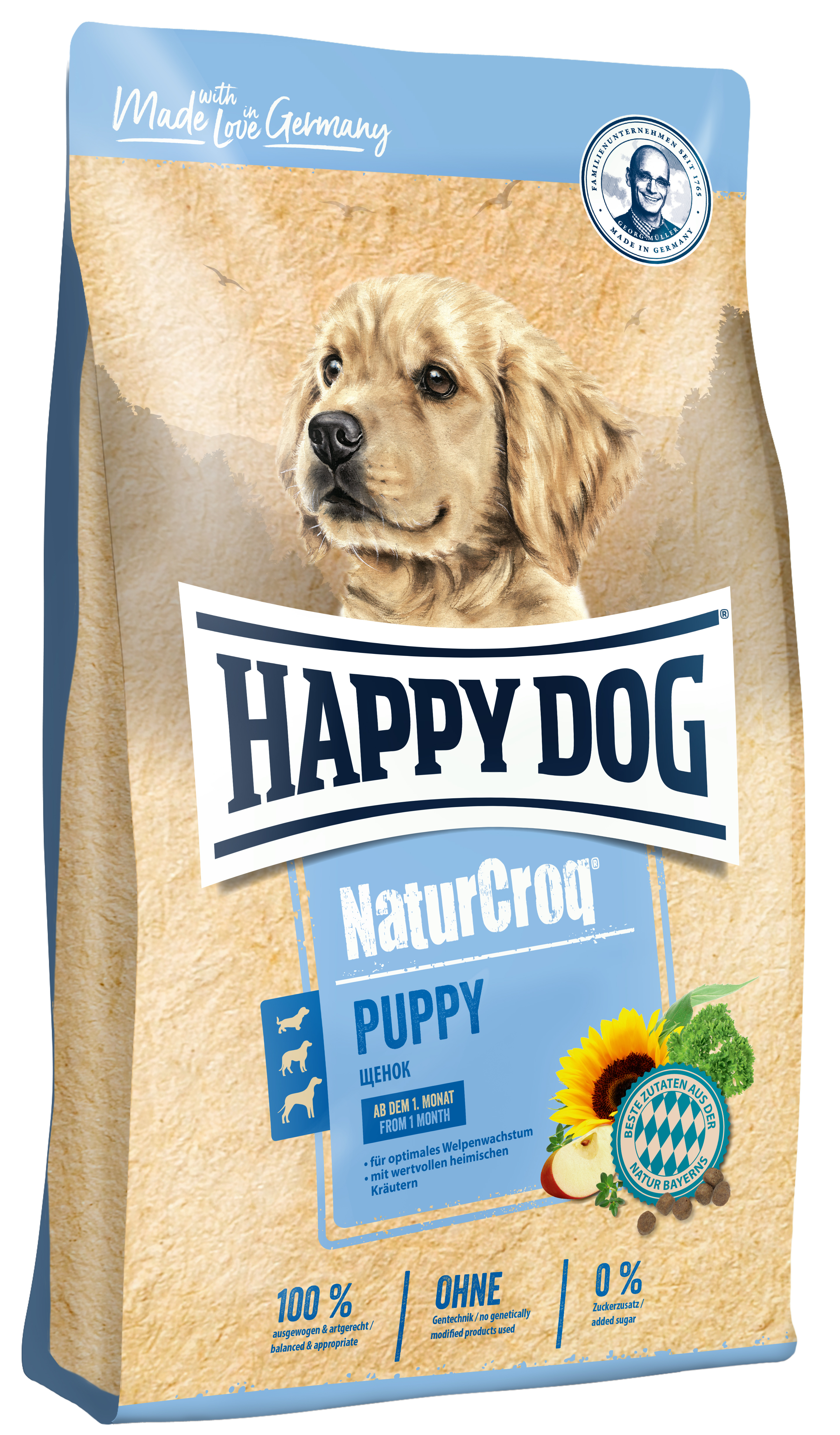HAPPY DOG Hundetrockenfutter HAPPY DOG NaturCroq Puppy 15 kg