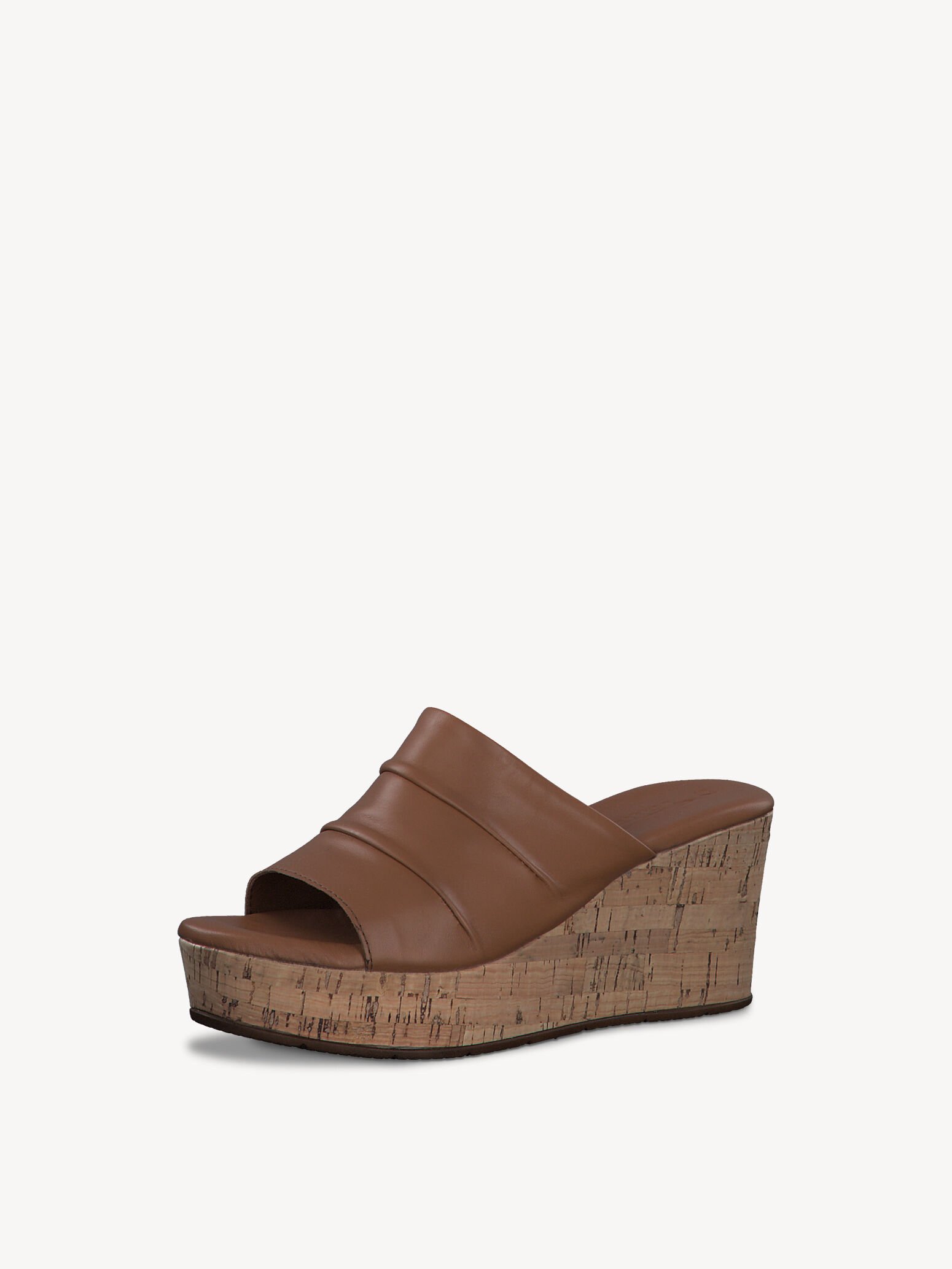 Mule en cuir - marron