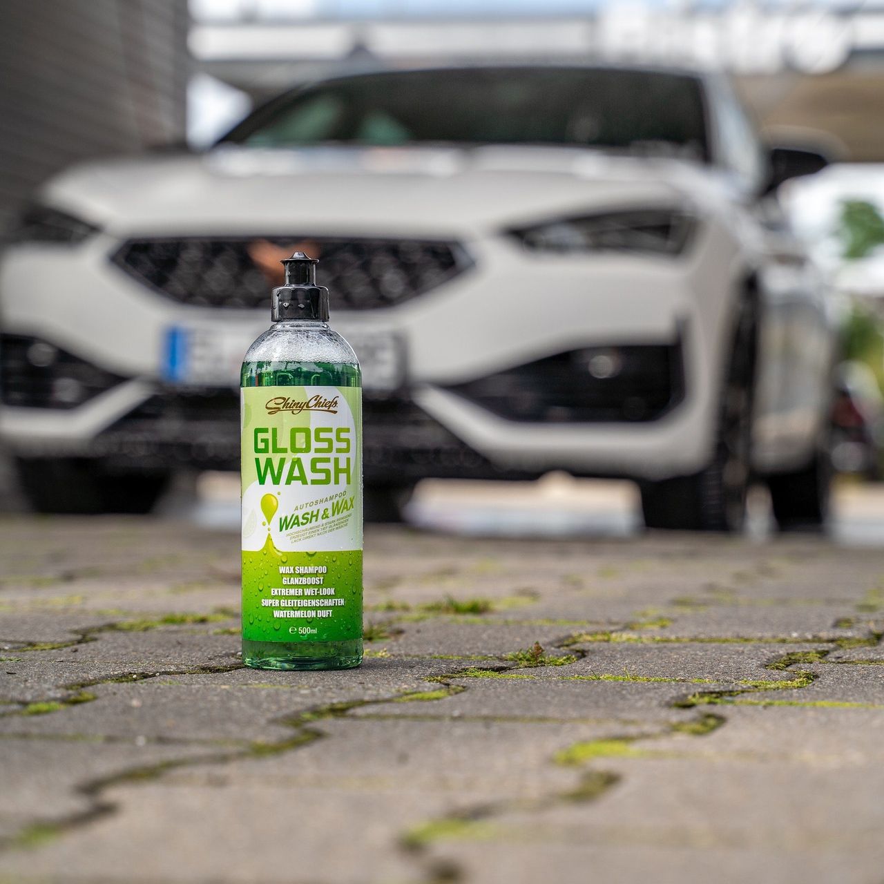 ShinyChiefs GLOSSWASH Wassermelone - WASH & WAX Mildes Autoshampoo 500ml