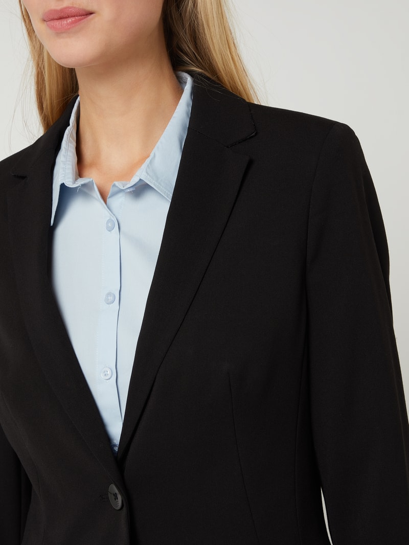 Blazer mit Stretch-Anteil in schwarz