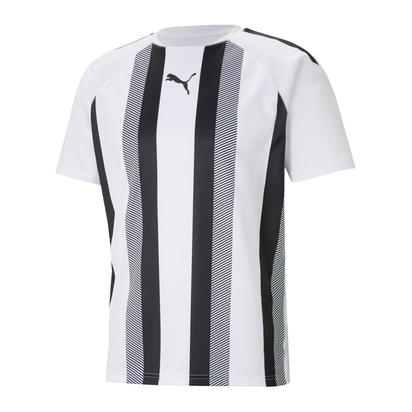 PUMA teamLIGA Striped Trikot Weiss Schwarz F04