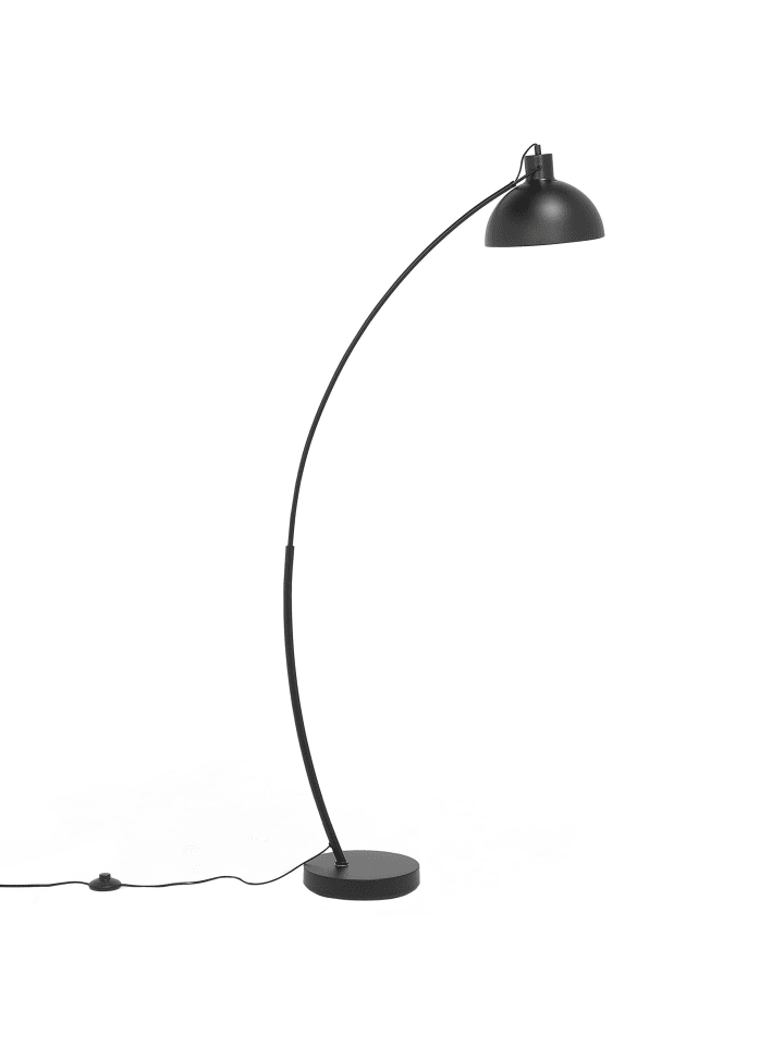 Beliani Stehleuchten DINTEL in Schwarz - (W) 25 x (H) 155 x (L) 25 cm günstig kaufen onesize