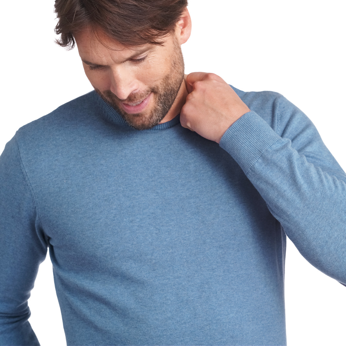 Herren Feinstrickpullover mit Rundhals