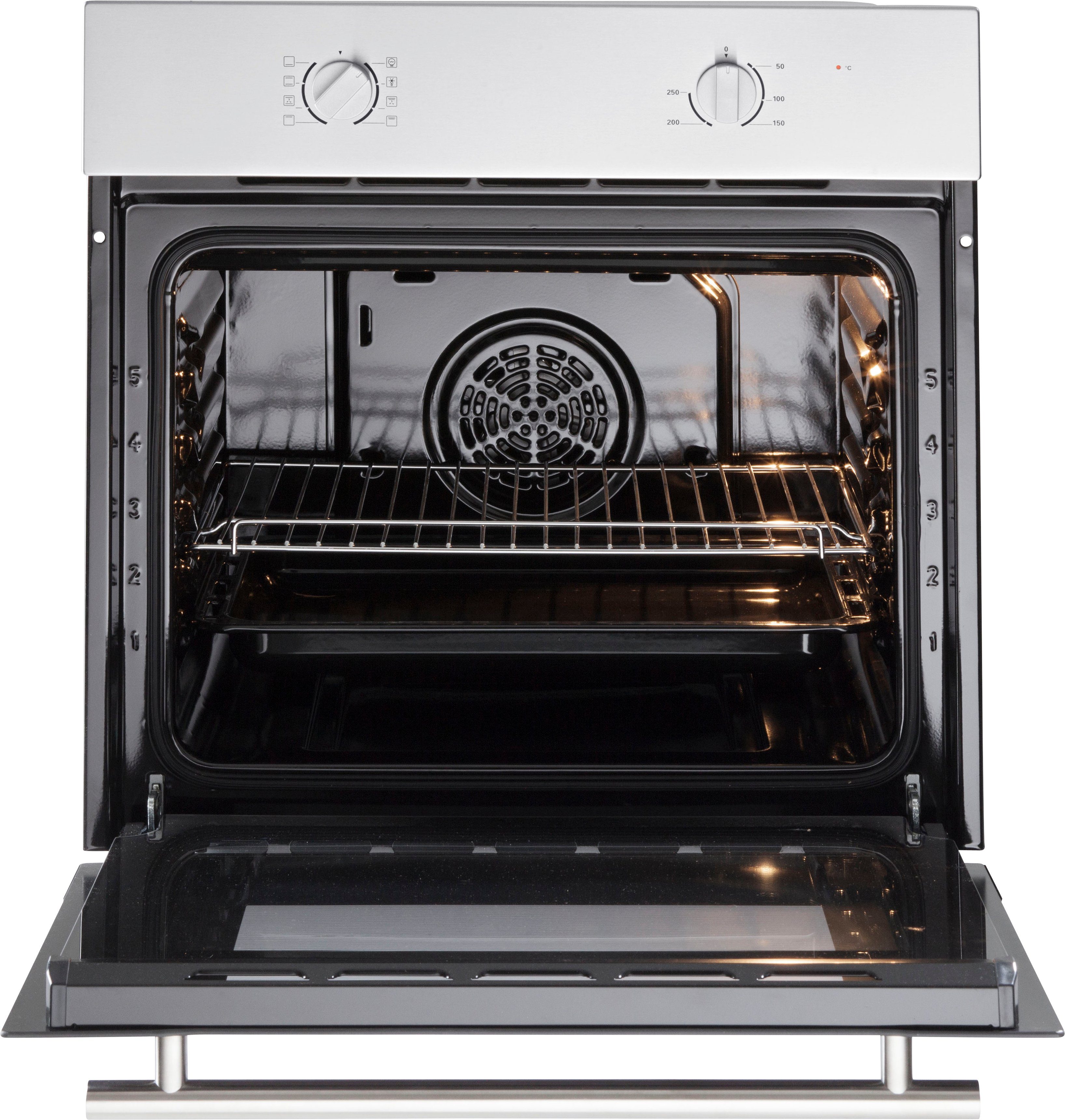 HELD MÖBEL Küchenzeile Tulsa, mit E-Geräten, Breite 270 cm, schwarze Metallgriffe, MDF Fronten