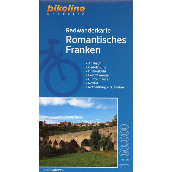 Radwanderkarte Romantisches Franken 1:60 000 - Fahrradkarte