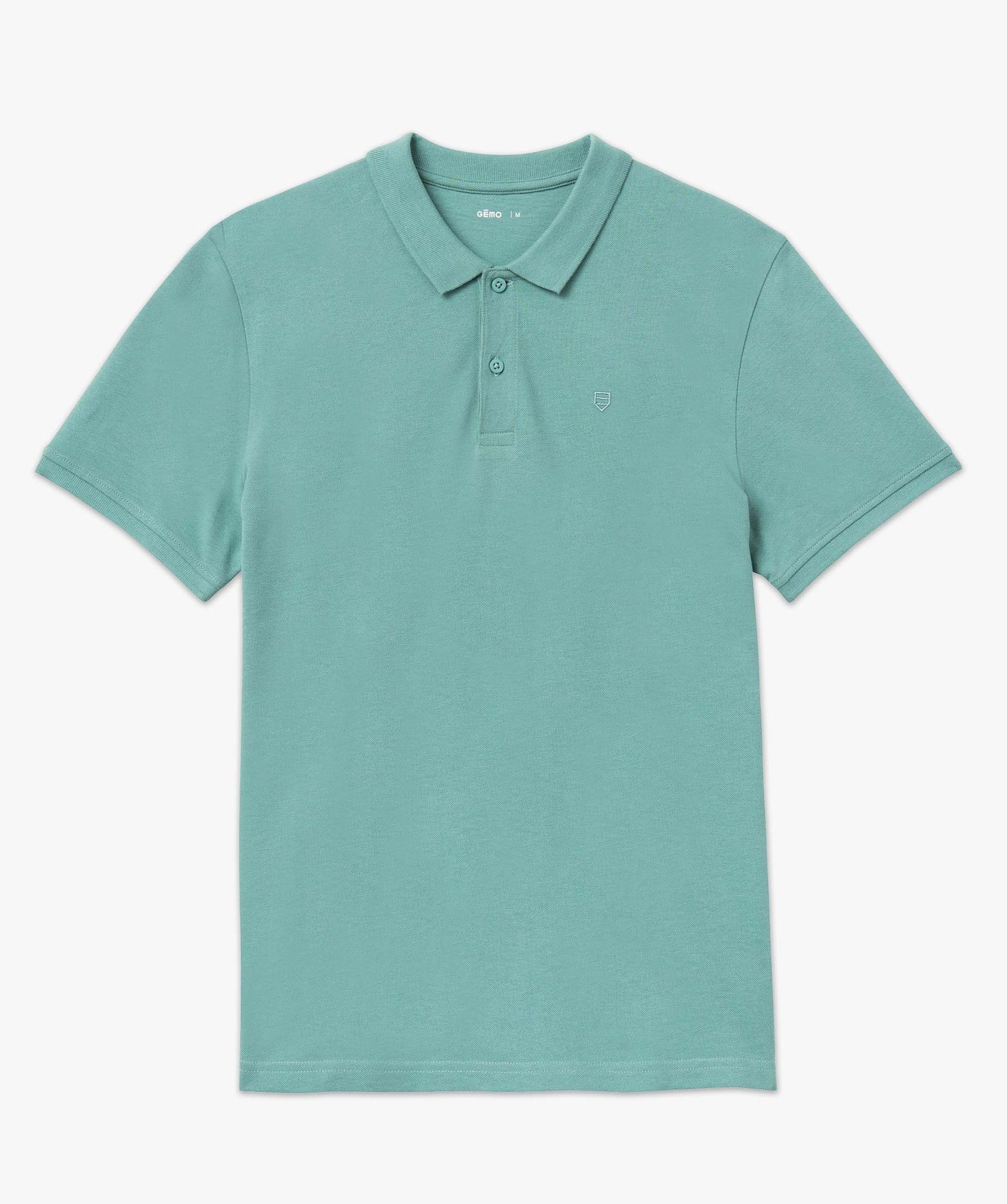 Polo homme à manches courtes en maille piquée vert | GEMO