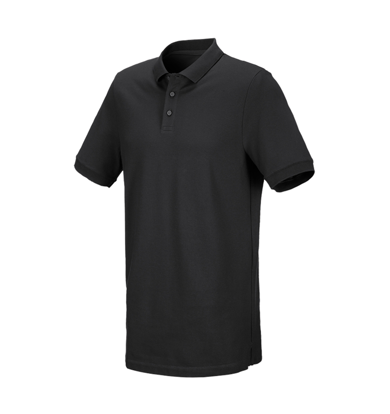 e.s. Piqué-Polo cotton stretch, long fit