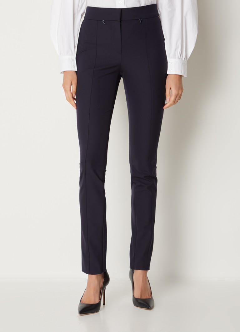 HUGO BOSS Tukeva high waist slim fit trousers with side pockets