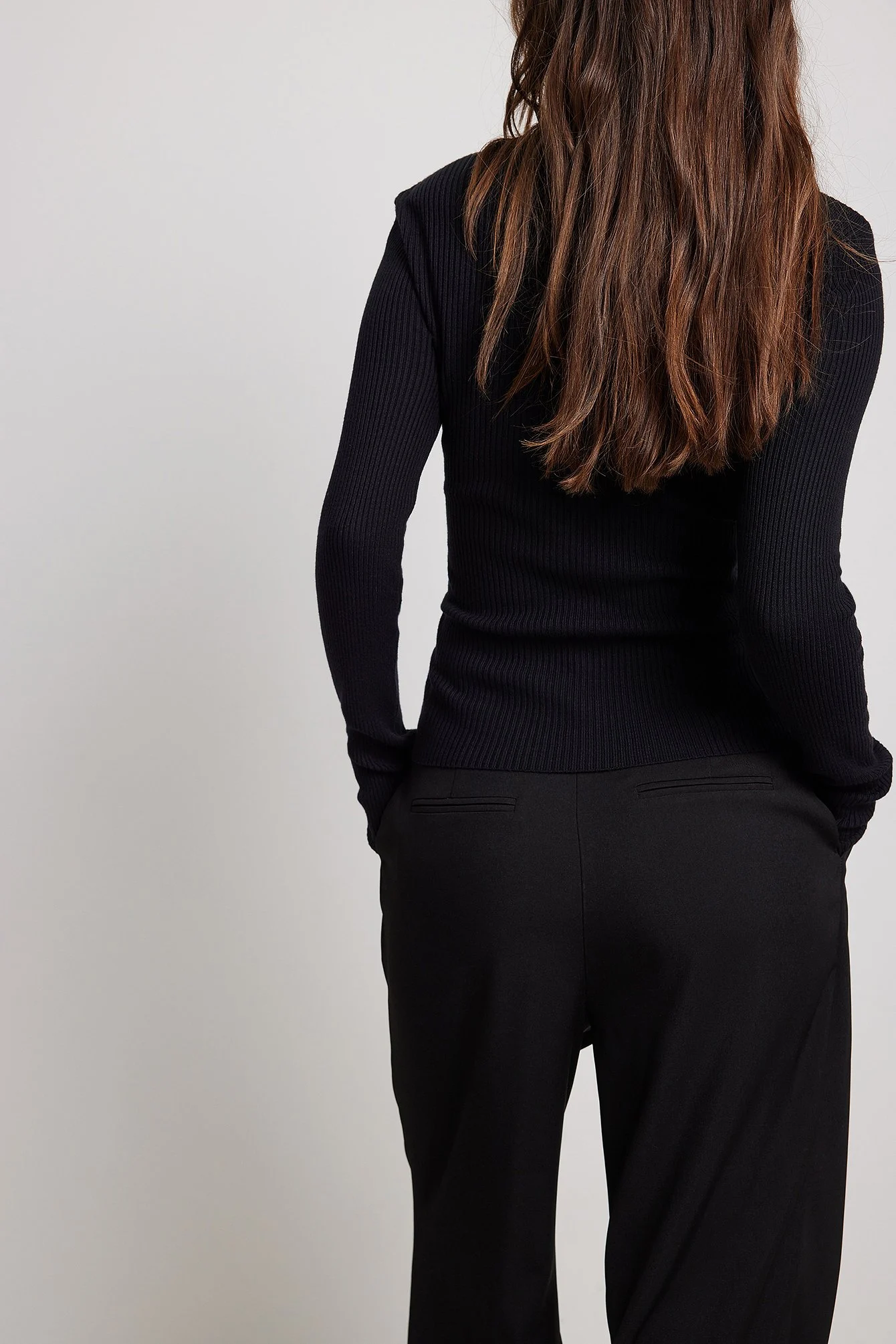 Strickpullover mit Schulterpolstern
