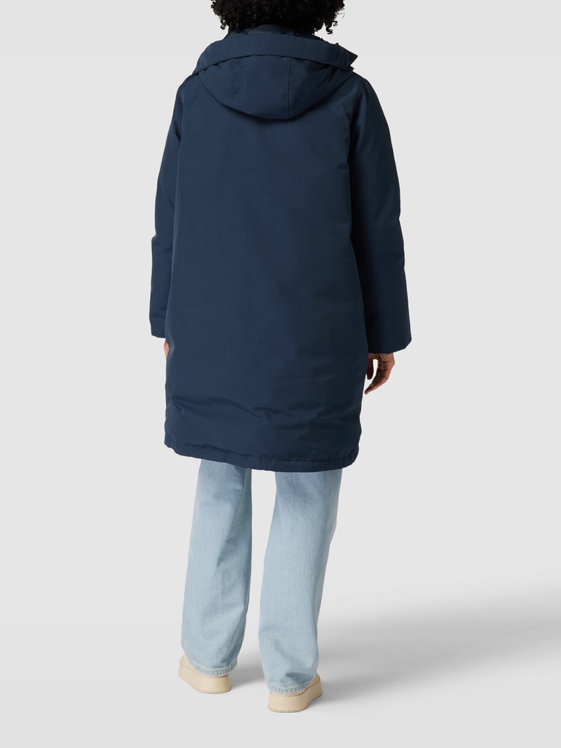 Jacke mit Kapuze Modell 'ALBURY' in dunkelblau