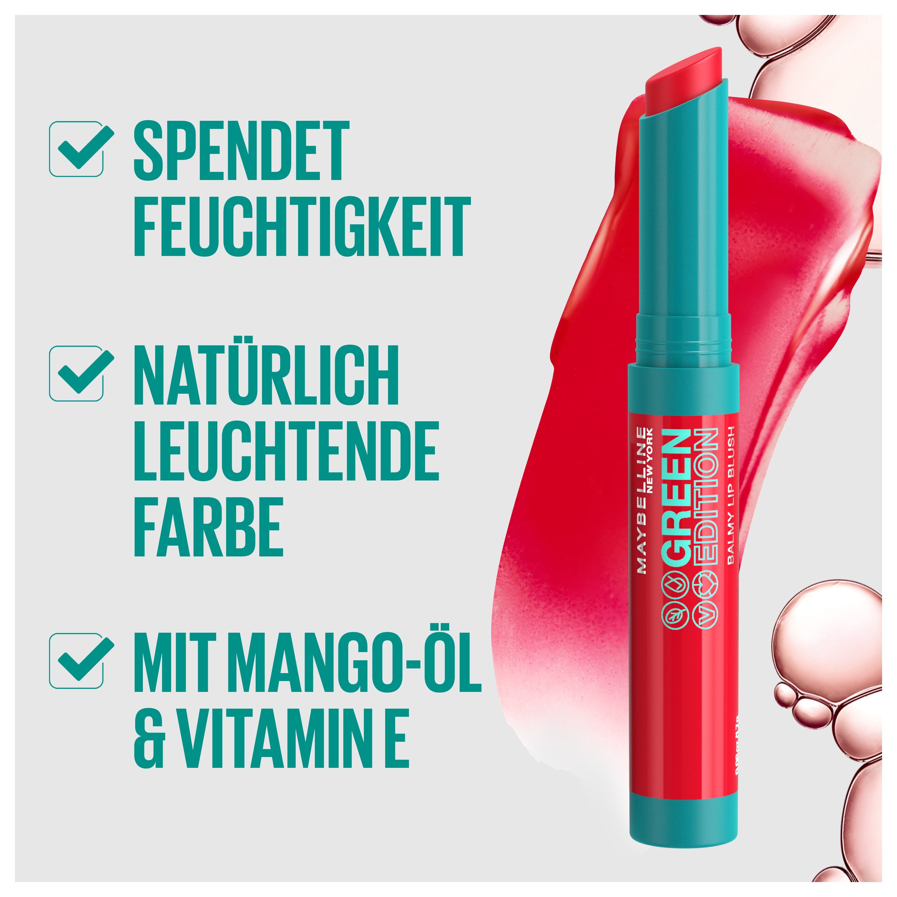 MAYBELLINE NEW YORK Lippenstift Green Edition Balmy Lip Blush
