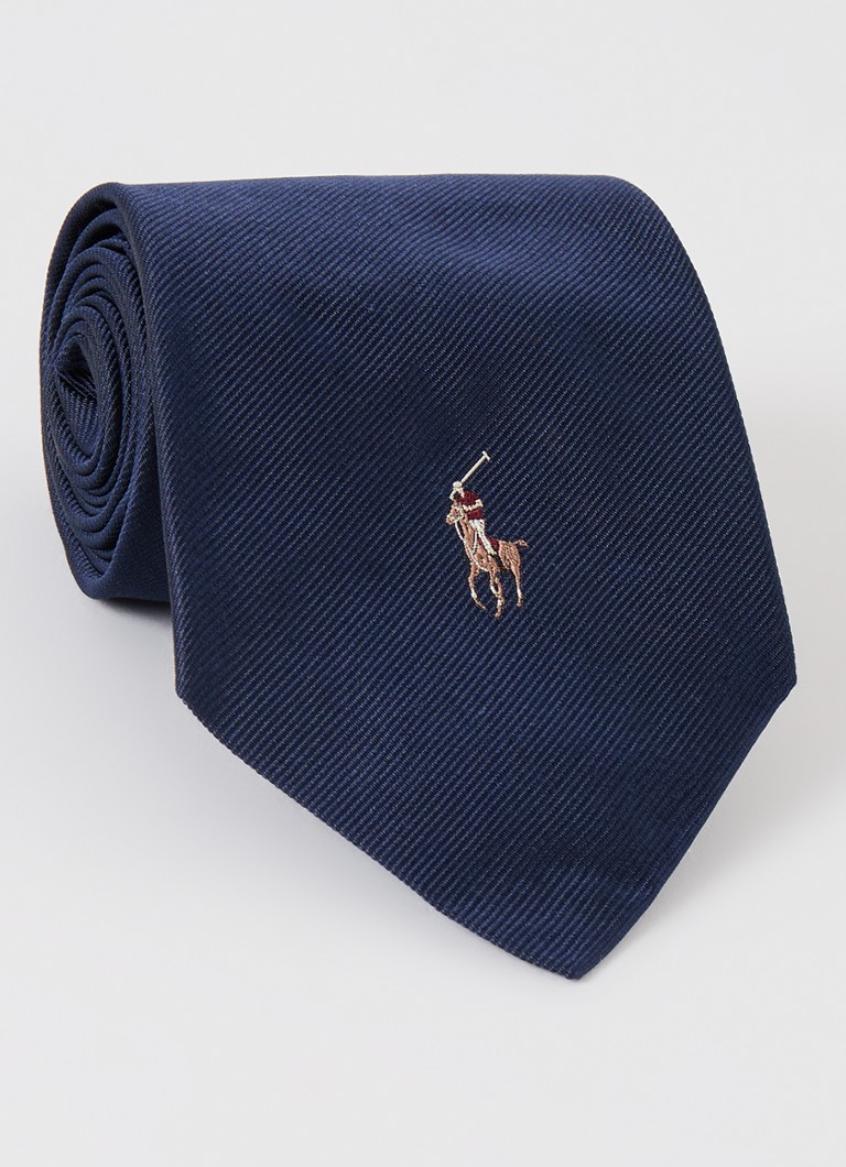 Cravatta di seta Ralph Lauren con logo ricamato