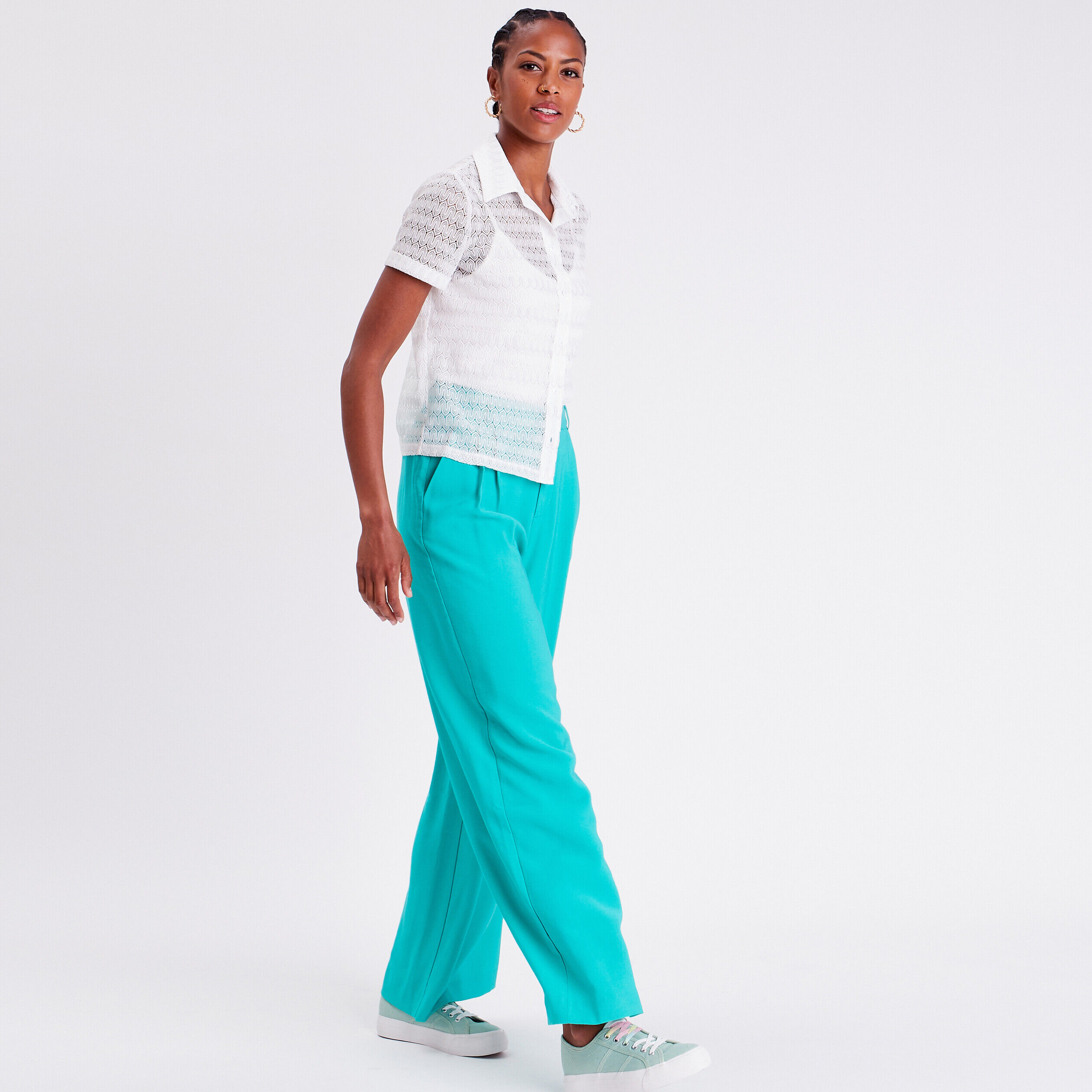 Chemise manches courtes ecru femme | Cache Cache