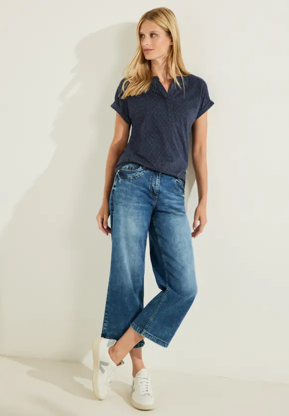 CECIL T-Shirt in Ausbrenner-Optik