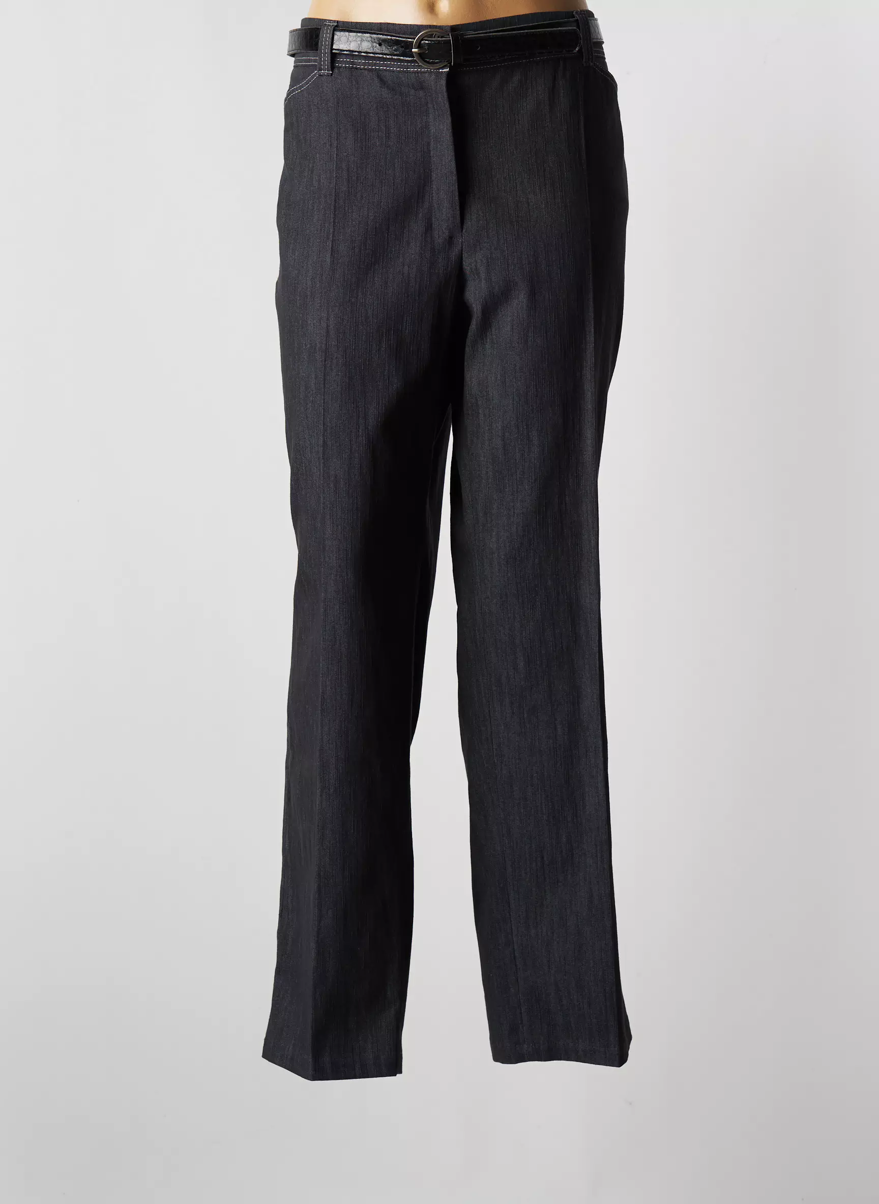 Lebek Pantalons Droits Femme couleur gris