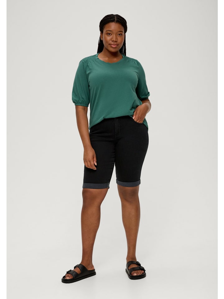 TRIANGLE Jeans-Hose kurz in Schwarz günstig kaufen