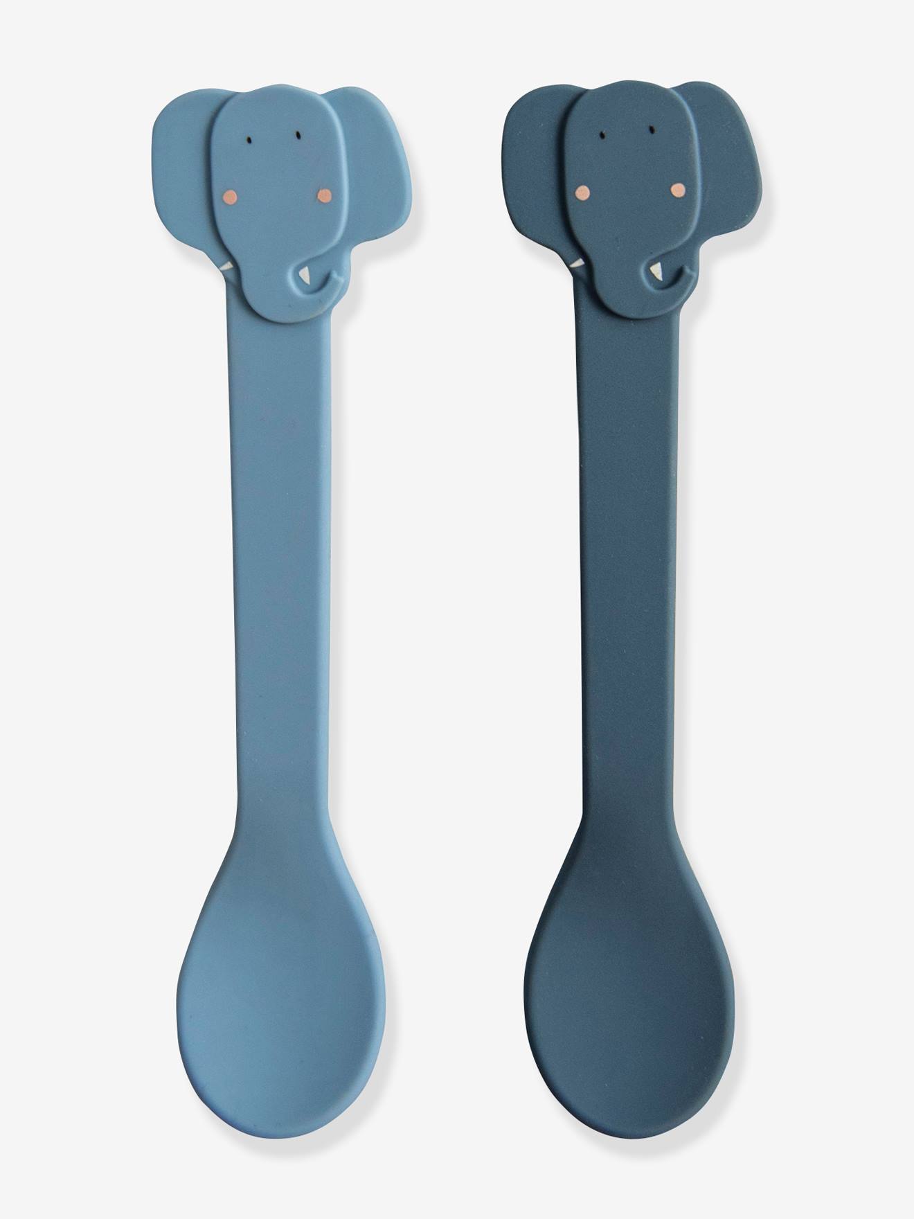 Lot de 2 cuillères 1er âge TRIXIE Animal en silicone mrs rabbit