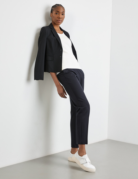 Basic Top aus nachhaltigem Baumwoll-Stretch