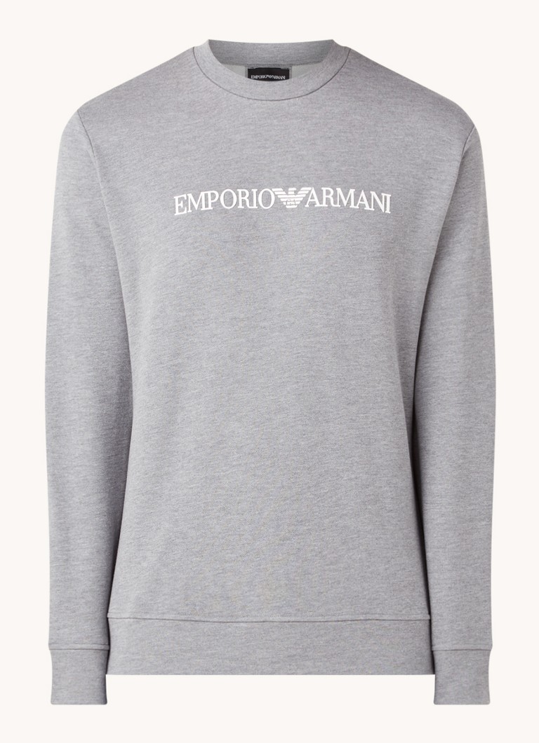 Pulover cu logo-ul Emporio Armani imprimat